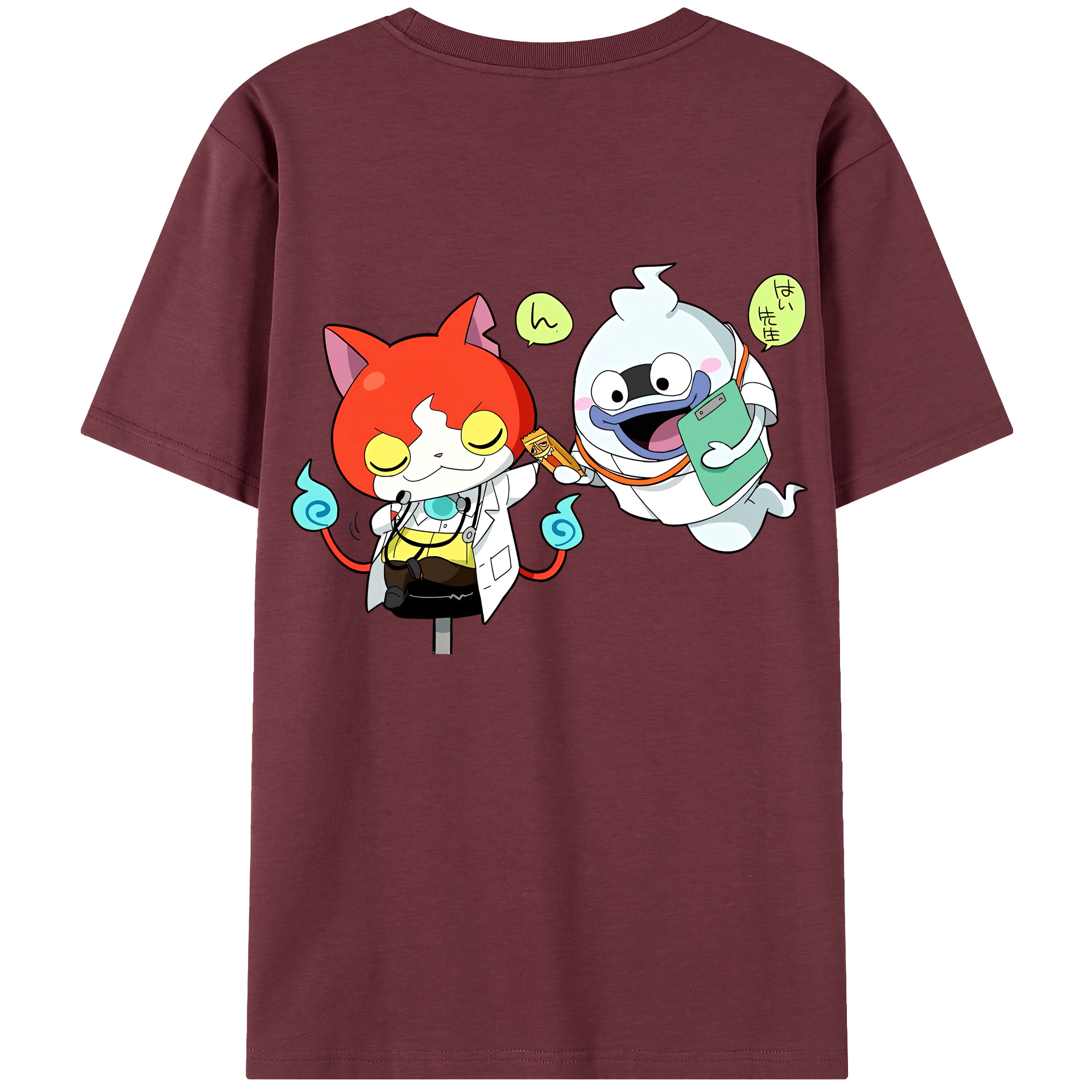 （画像用） 妖怪ウォッチ Yo-kai Watch 綿100％半袖Tシャツ（背面プリント）